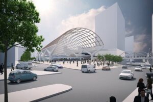 HS2 Manchester Piccadilly station CGI